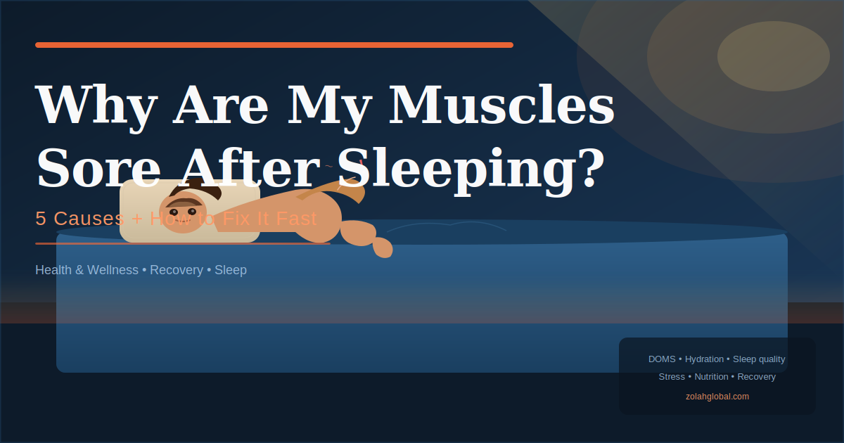 Why Are My Muscles Sore After Sleeping? (Causes + How to Fix It Fast)