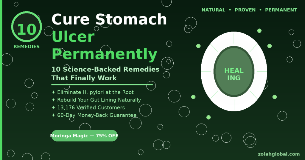 cure stomach ulcer permanently natural remedies moringa