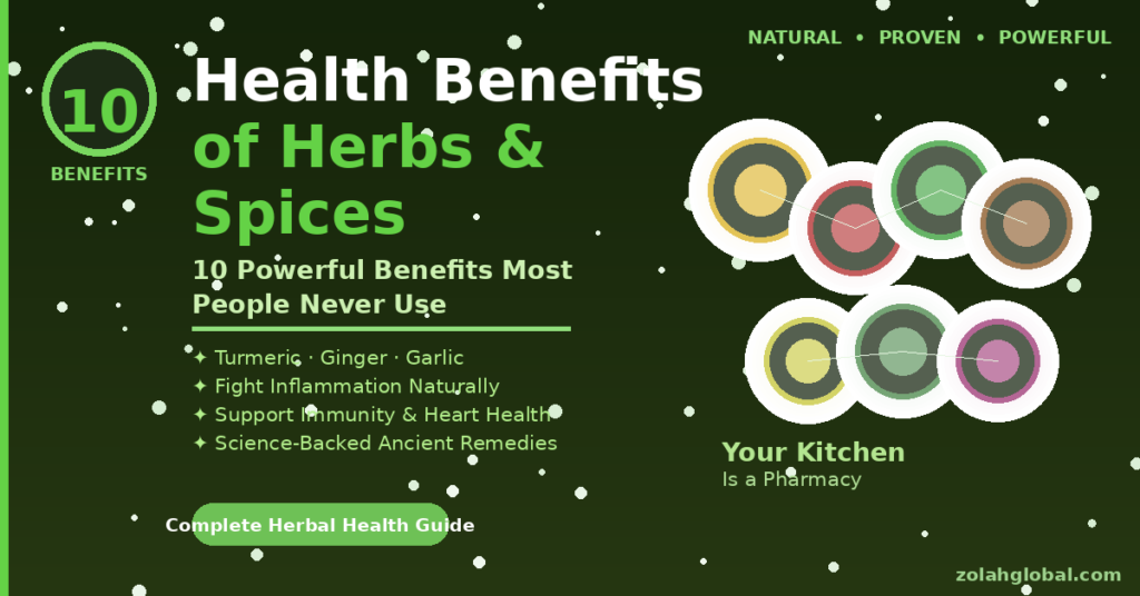 health benefits of herbs and spices natural remedies