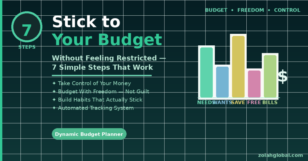 stick to a budget without feeling restricted 7 steps