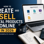 How to create and sell digital products online in 2026 — complete guide covering ebooks, courses, templates, memberships and passive income strategies