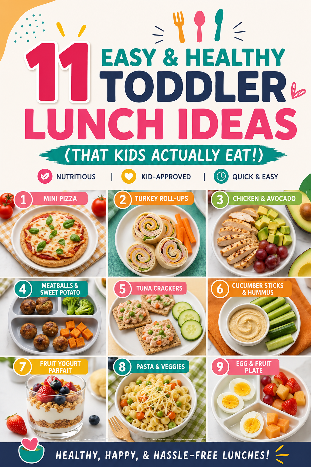 11 Easy and Healthy Toddler Lunch Ideas (That Kids Actually Eat)