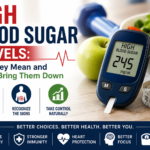 high blood sugar levels chart showing fasting and post-meal ranges