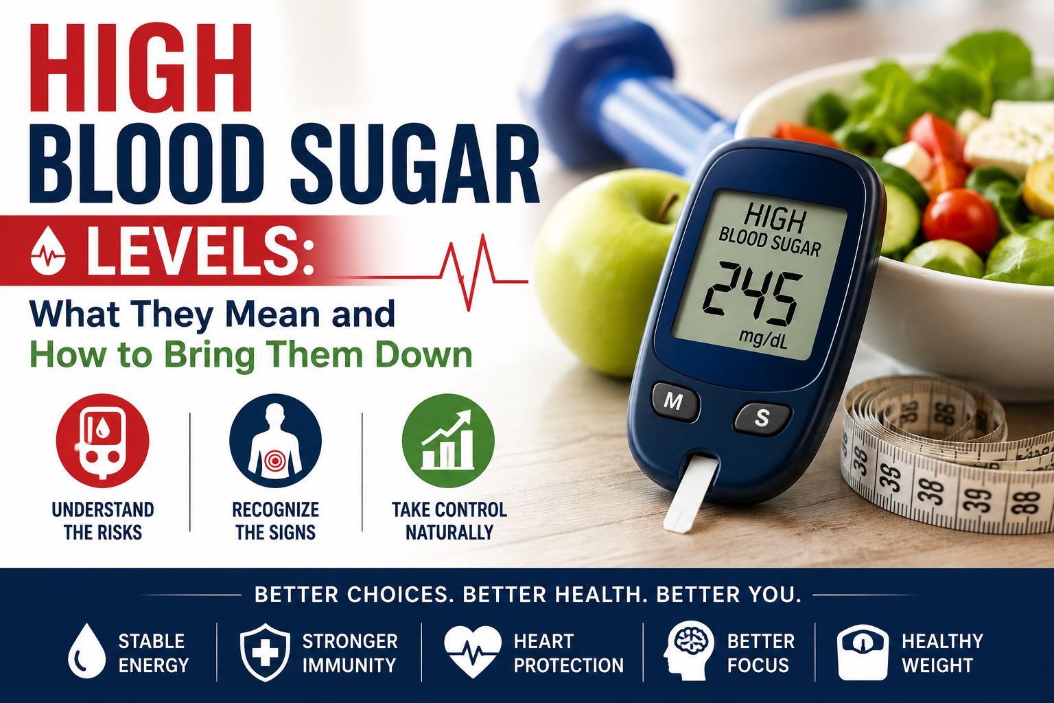 High Blood Sugar Levels: What They Mean and How to Bring Them Down