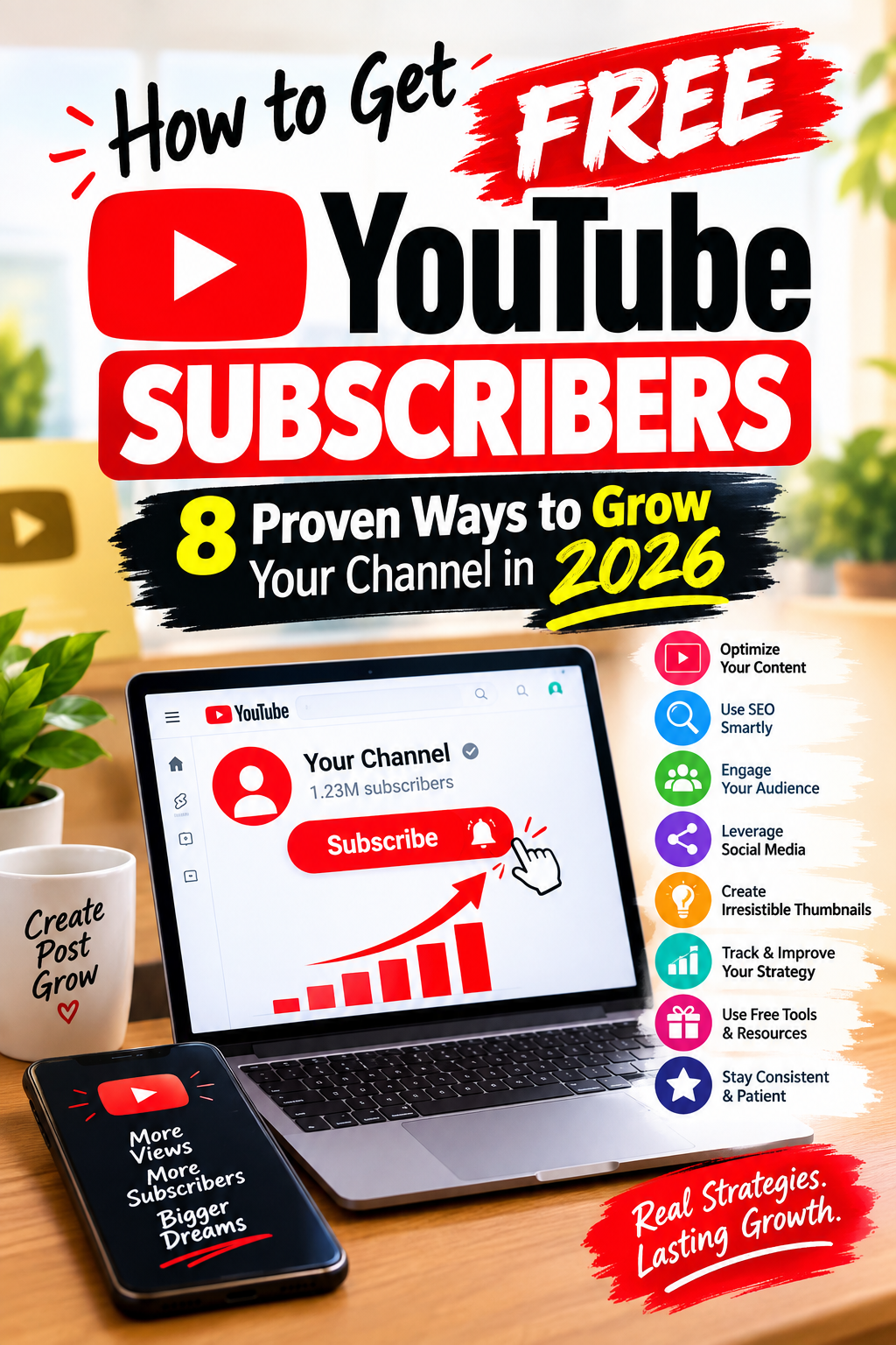 How to Get Free YouTube Subscribers: 8 Proven Ways to Grow Your Channel in 2026